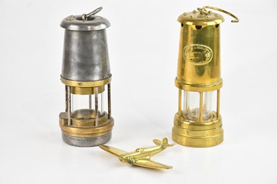 Lot 1418 - Two miner's lamps comprising the Wolf Safety...