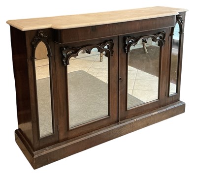 Lot 31 - A late Victorian rosewood Gothic Revival...