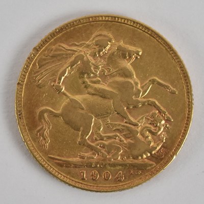 Lot 1472 - An Edward VII full sovereign, 1904, Perth Mint.