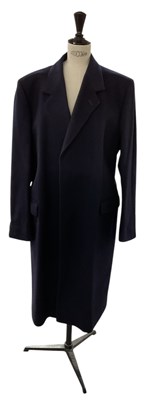 Lot 411 - AUSTIN REED: a black gentleman's overcoat,...