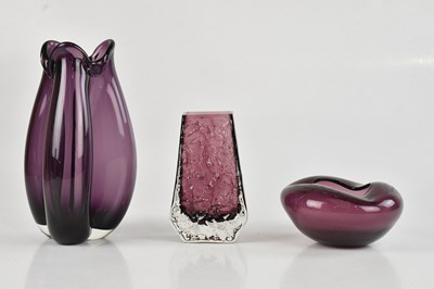 Lot 84 - GEOFFREY BAXTER FOR WHITEFRIARS; a Coffin vase,...