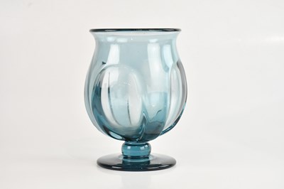 Lot 113 - ELIS BURGH FOR KOSTA; a light blue glass vase...