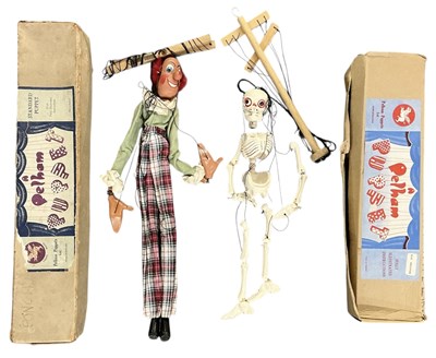 Lot 443 - PELHAM PUPPETS; two boxed standard puppets...