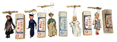 Lot 446 - PELHAM PUPPETS; five assorted boxed puppets...