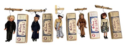 Lot 449 - PELHAM PUPPETS; five assorted boxed puppets...