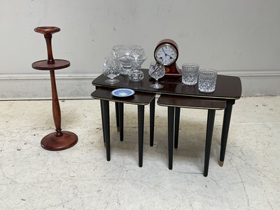 Lot 342 - A small collection of cut glass including vase,...