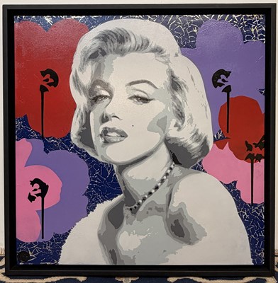Lot 170 - PEGASUS; oil on canvas, 'Marilyn', signed with...