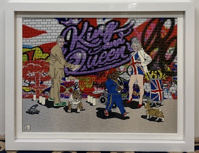 Lot 139 - DYLAN IZAAK; mixed media on aluminium, 'King...