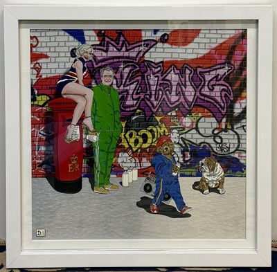 Lot 143 - DYLAN IZAAK; an original painting on aluminium,...