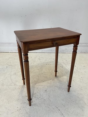 Lot 1130 - A Victorian mahogany side table, with drawer,...