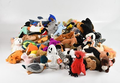 Lot 681 - TY BEANIE BABIES; a large collection of Beanie...