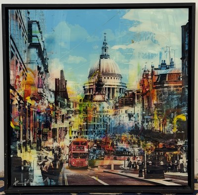 Lot 193 - PACO RAPHAEL; an original glazed mixed media...