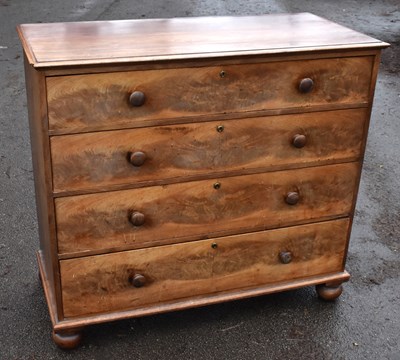 Lot 1628 - A 19th century mahogany chest