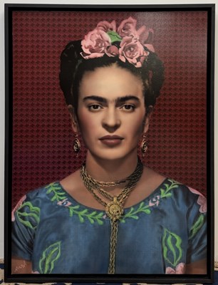 Lot 162 - NICK HOLDSWORTH; mixed media on board, 'Frida',...