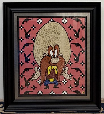 Lot 142 - PAUL NORMANSELL; an original glazed mixed...