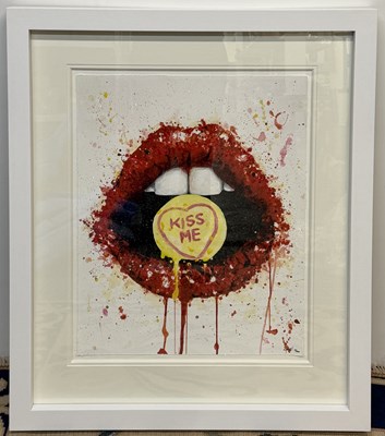 Lot 220 - STEPHEN GRAHAM; a limited edition print, 'Kiss...