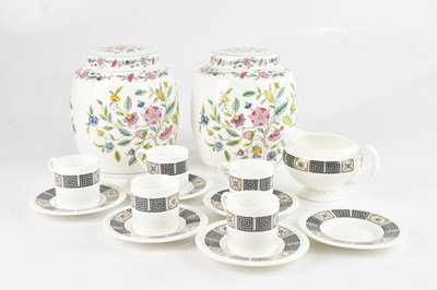 Lot 286 - WEDGWOOD; an 'Asia' pattern part coffee set,...