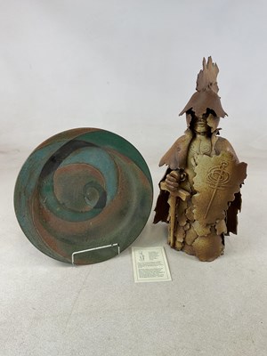 Lot 136 - GIL TREGUNNA; a large ceramic figure of a...