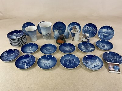 Lot 137 - BING AND GRONDAHL; Christmas plates from 1964...