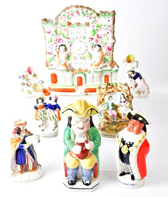 Lot 128 - STAFFORDSHIRE; a large quantity of 19th...