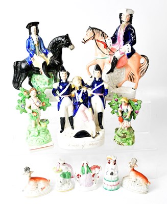 Lot 129 - STAFFORDSHIRE; a large quantity of 19th...
