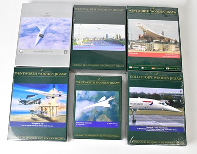 Lot 266 - CONCORDE; six unopened Wentworth wooden jigsaw...