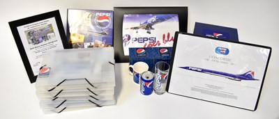 Lot 274 - CONCORDE; a collection of Pepsi items,...