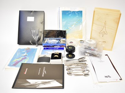 Lot 294 - CONCORDE; a collection of items relating to...