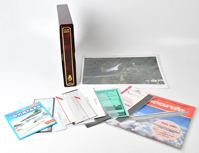 Lot 292 - CONCORDE; ephemera relating to Concorde,...