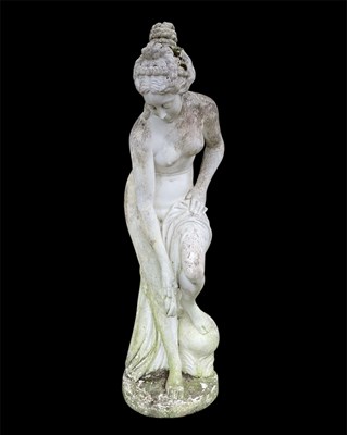 Lot 1217 - PAPINI A; a composition garden figure of a...