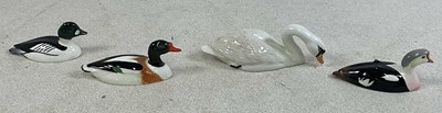 Lot 211 - SIR PETER SCOTT FOR BESWICK; four wild fowl...