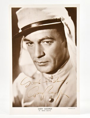 Lot 2198 - GARY COOPER; a vintage original unused...
