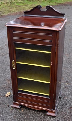 Lot 1629 - EDDERSHAWS , SWANSEA; an Edwardian mahogany music cabinet