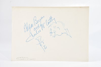 Lot 2202 - EDGAR BERGEN; a large vintage signature and...