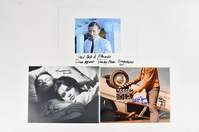 Lot 2212 - JAMES BOND; three signed photos relating to...