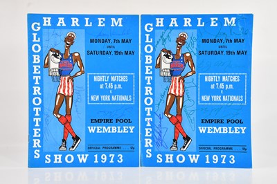Lot 2218 - HARLEM GLOBETROTTERS; two multi-signed vintage...