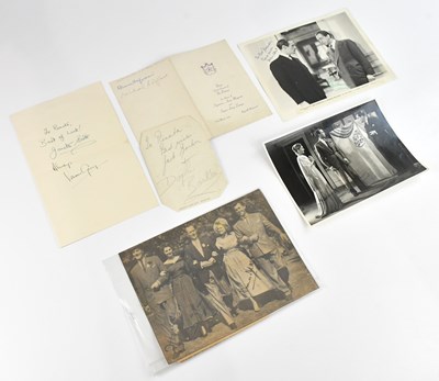Lot 2231 - AUTOGRAPHS / SIGNATURES; a collection of six...