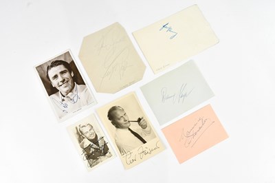 Lot 2236 - ACTORS; a collection of seven signed items...