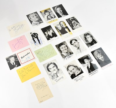 Lot 2240 - ENTERTAINMENT; a collection of twenty signed...