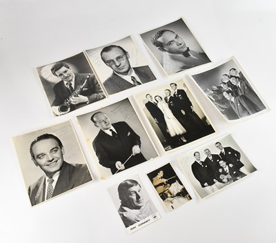 Lot 2241 - BAND LEADERS; a collection of ten signed...