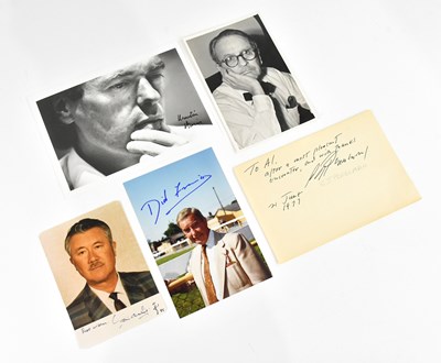 Lot 2244 - AUTHORS; a collection of four signed items...