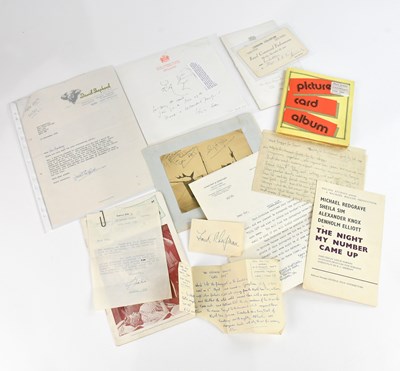 Lot 2248 - EPHEMERA; a collection of signed and unsigned...