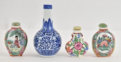 Lot 1063 - Three modern Chinese Canton Famille Rose...