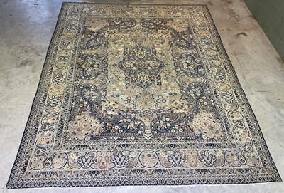 Lot 440 - A machine woven Persian designed rug, 380 x...