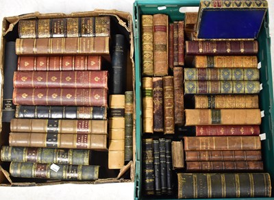 Lot 509 - A miscellany of leather bindings, to include, '...