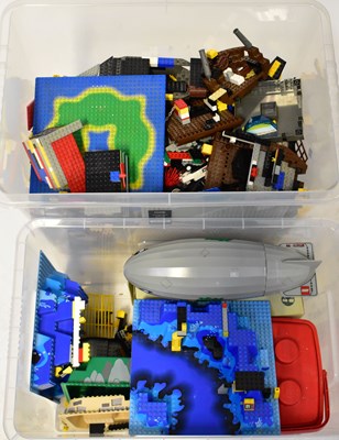 Lot 234 - LEGO; a large quantity of mainly loose items,...