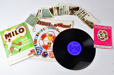 Lot 536 - 1970 World Cup football items, including an LP...