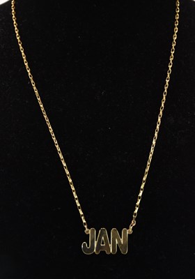Lot 1361 - A 9ct bright rose gold necklace, length 52cm,...