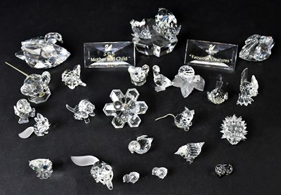 Lot 214 - SWAROVSKI: a collection of crystal animals and...