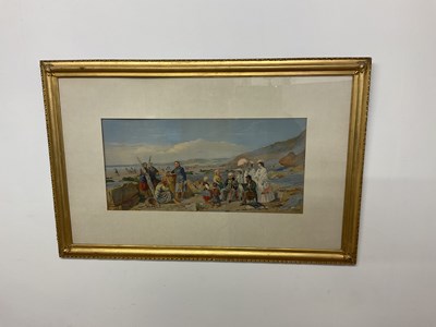 Lot 327 - AFTER JOHN ABSOLON; print, a beach scene...